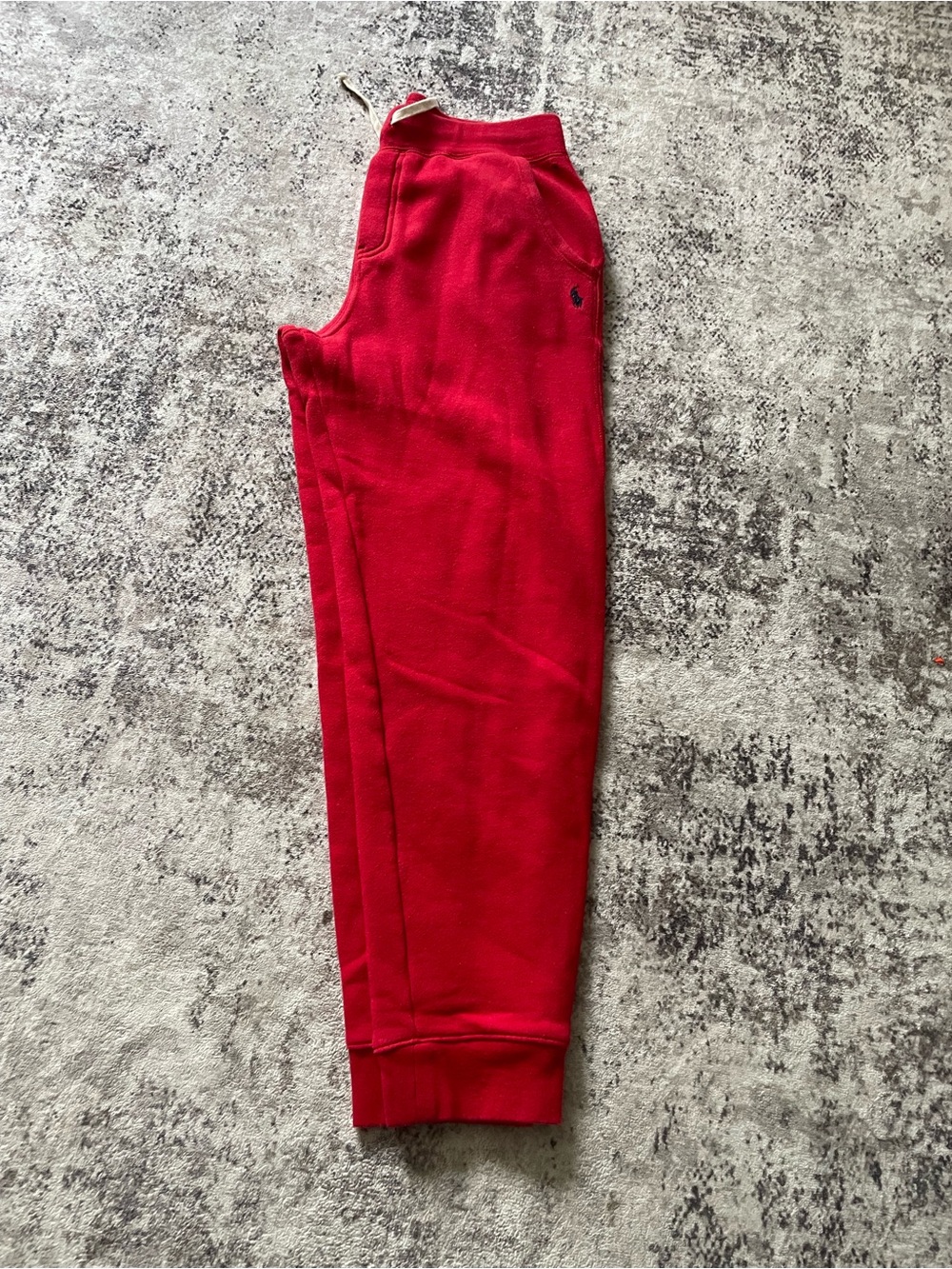 Polo Ralph Lauren red sweatpants jogger bottoms youth size L 14-16